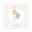 Ballons pastel pour un anniversaire paisible